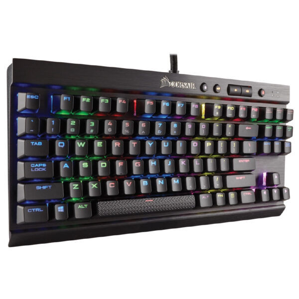 Corsair K65 LUX RGB TKL Compact Mechanical Gaming Keyboard - Cherry MX Red Switch CH-9110010-NA