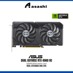 ASUS DUAL GeForce RTX 4060 OC Edition 8GB GDDR6 Graphic Card (DUAL-RTX4060-O8G-EVO)