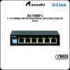 D-Link DES-F1006P-E 4 + 2 Port 100Mbps 250M POE Network Switches , Built to Power Extender POE Devices (POE Budget 60W)