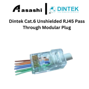 0e0f72fe138cb548df6d90feec833107.png Dintek Cat.6 Unshielded RJ45 Pass Through Modular Plug (1501-88060)