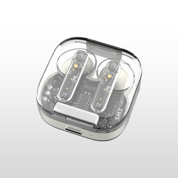DMES DE7 True Wireless Earbuds Bluetooth 5.3 TWS Sports Gaming Earbuds with Transparency Casing - 2 Year Warranty