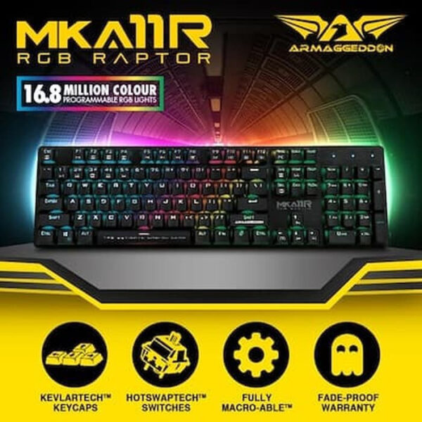 Armaggeddon Mka-11r Mechanical Gaming Keyboard -Black