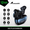 DMES DE3 Plus True Wireless Earbuds Bluetooth 5.3 TWS Sport Gaming Earbuds with ENC Mode - 2 Years Warranty