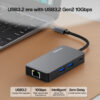 Datronic 6in1 USB-C to 4K60hz HDMI / USB3.2(10Gbps) x 3 / 100wPD / 1000mbps  RJ45 DUSBC-216 | 18months warranty