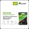 GP Pro Lithium Battery 3V CR123a [ Card of 1s ] (CR17345 / Camera/Camera Flash/Baby Monitor/Flashlight) Pro Jacket