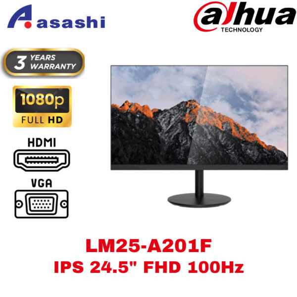 Dahua LM25-A201F IPS 24.5" FHD 100Hz Monitor (HDMI & VGA)
