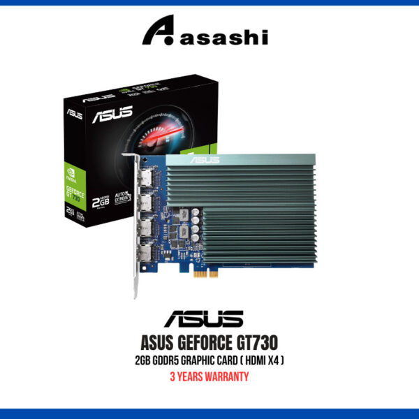 ASUS GeForce GT730 2GB GDDR5 Graphic Card (GT730-4H-SL-2GD5) GT710