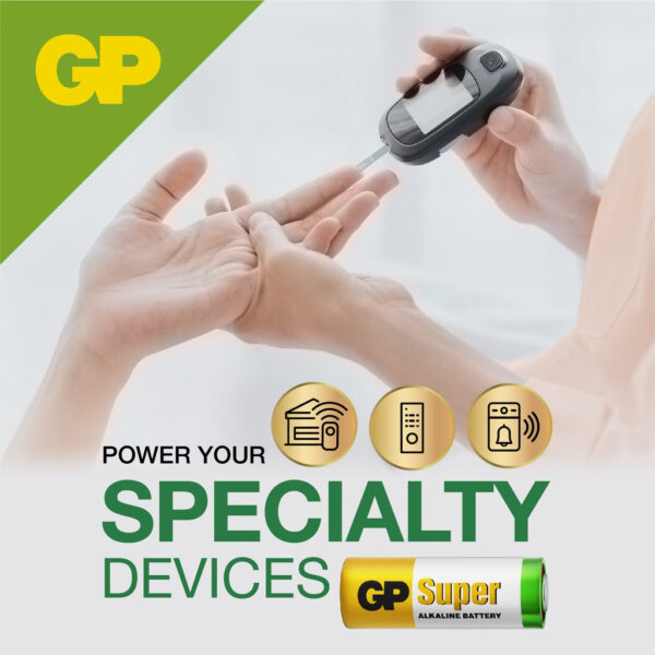 GP Battery Super Alkaline 12V 27A A27 MN27 (C5 – Card of 5)