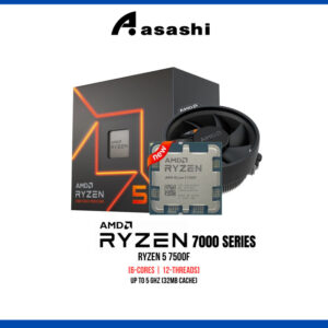 AMD RYZEN 5 7500F 3.7GHZ 32MB CACHE PROCESSOR AM5