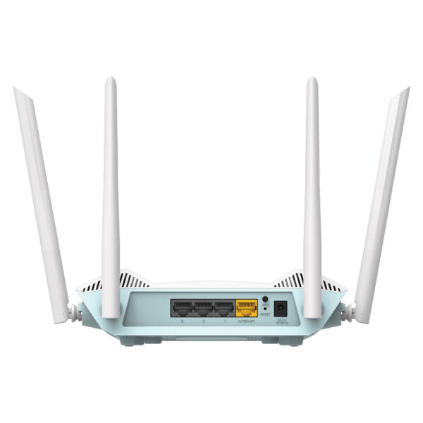 D-Link D-R15 Wireless AX1500 Eagle Pro Ai Smart Mesh Wi-Fi Router with 4 x 5dBi Antenna Support UNIFi & TIME