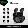 DMES DE5 Plus True Wireless Earbuds Bluetooth 5.3 TWS Sport Gaming Earbuds with ENC - 2 Years Warranty