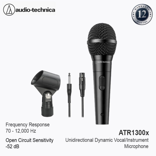 Audio-Technica ATR1300X Dynamic Vocal/Instrument Microphone