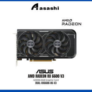 ASUS Dual AMD Radeon RX 6600 V3 8GB GDDR6 Graphics Card | DUAL-RX6600-8G-V3
