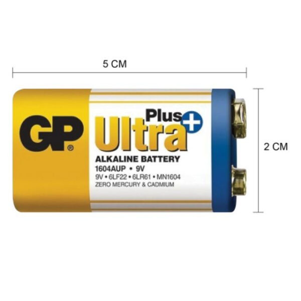 [For Power Hungry Devices] GP 9V Battery GP1604AUP-5U1 alkaline battery
