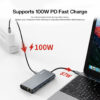 Datronic 7in1 USB-C to HDMI / VGA / USB3.0 x 3 / 100wPD / 1000mbps RJ45 DUSBC-213 | 18 Months Warranty