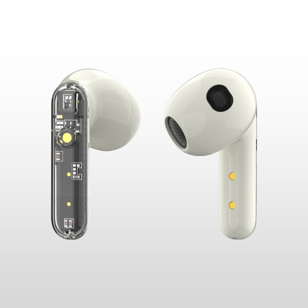 DMES DE7 True Wireless Earbuds Bluetooth 5.3 TWS Sports Gaming Earbuds with Transparency Casing - 2 Year Warranty