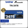 Brother TN-3478 Genuine Monochrome Toner Cartridge, Black, Page Yield up to 12,000 pages
