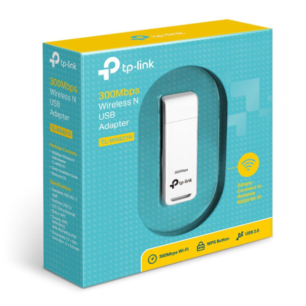 (READY STOCK) TP-Link TL-WN821N 300mbps Network Wireless N Usb Adapter For PC/Laptop