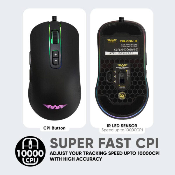 Armaggeddon Falcon III / Falcon 3 (10000 CPI) RGB Gaming Mouse