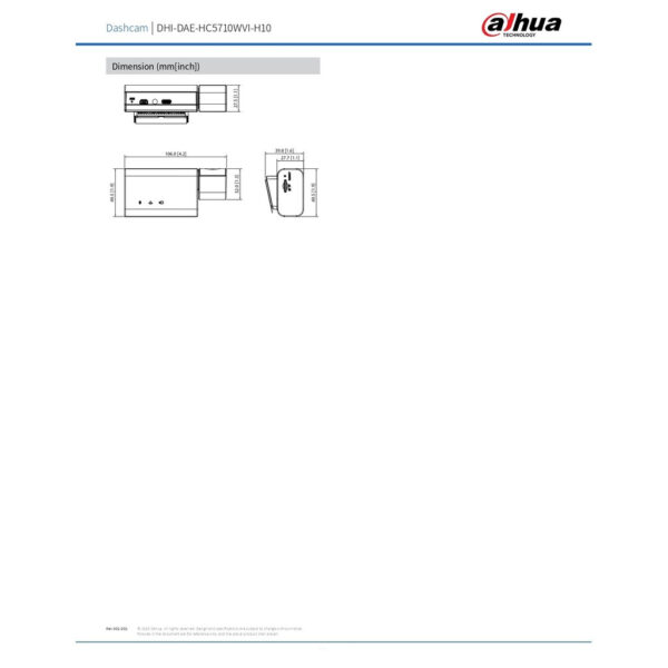 DAHUA H10 DASHCAM WITH R01 REAL CAM, 2160P ULTRA HIGH RESOLUTION, SUPPORT ADAS, G-SENSOR MODULE DASH CAM CAR CAMERA