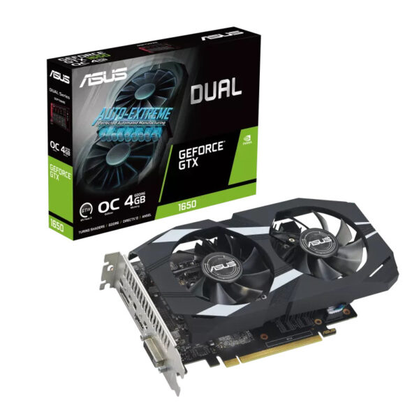 ASUS DUAL GTX 1650 OC 4GB GDDR6 Graphic Card (DUAL-GTX1650-O4GD6-P-EVO)