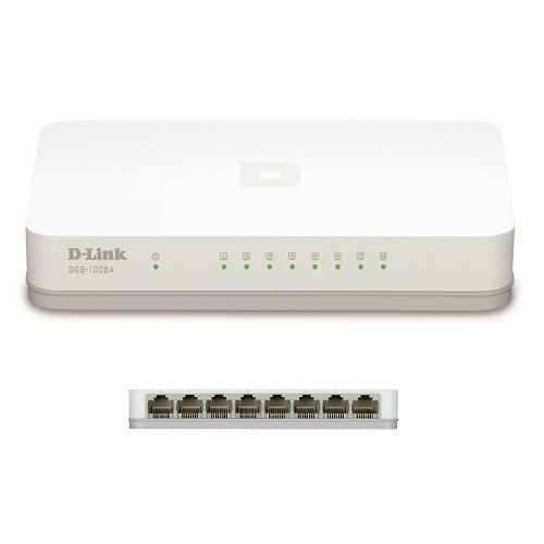 D-Link DGS-1008a 8-Port Gigabit Desktop Network Switch