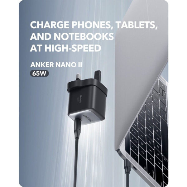 Anker Nano II MAx 65W GaN ll Technology Charger - Black anker 715