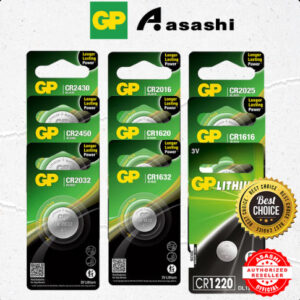 [For Calculator, Toys] GP Coin Cell 1pcs CR1220 CR1616 CR1620 CR1632 CR2016 CR2025 CR2032 CR2430 CR2450