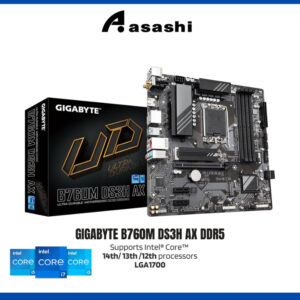 775fe3e03fe08afab615784a6215634a.jpeg Gigabyte B760M DS3H AX DDR5 WiFi6 Micro-ATX (mATX) Intel Motherboard | Intel LGA1700 Socket