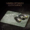 ASUS TUF Gaming P3 durable mouse pad with cloth surface, stitched edges and non-slip rubber base