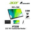 Acer UT222Q 21.5" IPS 75Hz 5ms Touch Screen Monitor (VGA/ HDMI/ USB) Built-in SPK