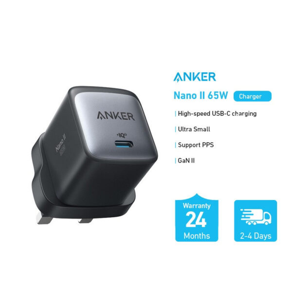 Anker Nano II MAx 65W GaN ll Technology Charger - Black anker 715