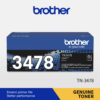 Brother TN-3478 Genuine Monochrome Toner Cartridge, Black, Page Yield up to 12,000 pages