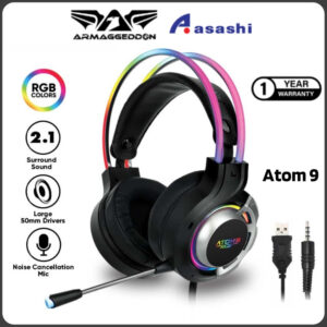Armaggeddon Atom 9 RGB 2.1 Surround Sound Gaming Headset