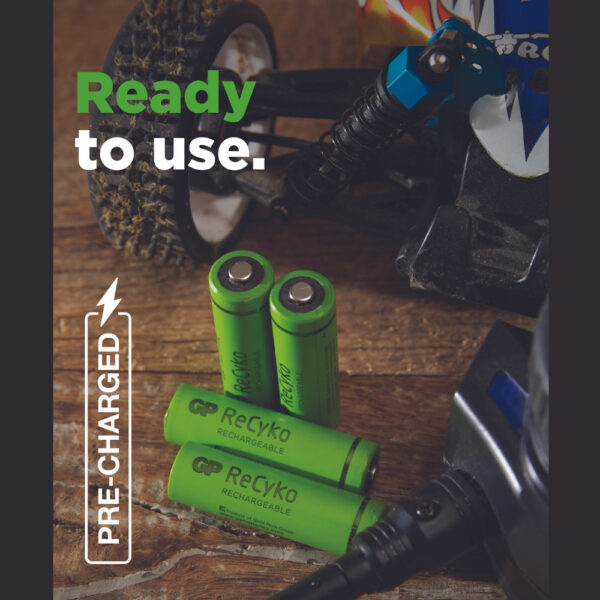 GP ReCyko Rechargeable AAA (950mAh x 2 Batteries Pack)