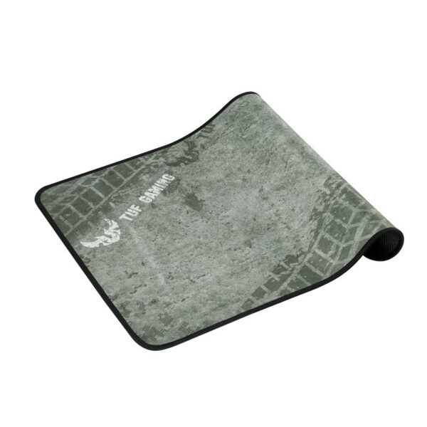 ASUS TUF Gaming P3 durable mouse pad with cloth surface, stitched edges and non-slip rubber base