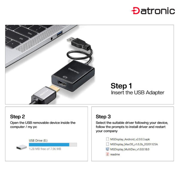 Datronic USB3.0 to HDMI Adapter DUSB-179 | 18Month Warranty
