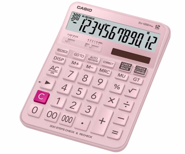 DJ-120D-Plus-PK-1 Casio DJ-120D PLUS Desktop Type Check Calculator