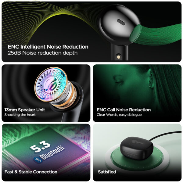 a28d92ec01835feeccb3b292cd956fb6.jpeg DMES DE2 Plus Wireless Earbuds Bluetooth 5.3 TWS Sport Gaming Earbuds with ENC Mode - 2 Years Warranty