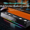 Vinnfier VF Hyperbar U90 BT USB Powered Soundbar 50W Bluetooth Speaker alarm clock Portable Soundbar RGB light effects