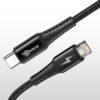 DMES DC8 Type C To Light 3A 30W Cable QC 3.0 Fast Charging Phone Cable with Wear Resisting High Density Nylon Cable