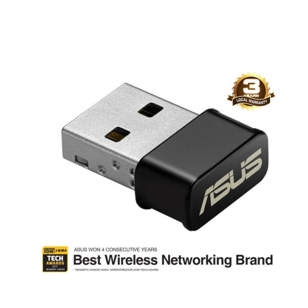 Asus USB-AC53 Nano Size MU-MIMO AC1200 Dual-band USB Wi-Fi Adapter 5Ghz + 2.4Ghz