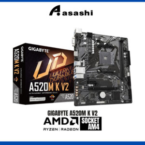GIGABYTE A520M K V2 Micro ATX (mATX) AMD Motherboard | AMD AM4 Socket