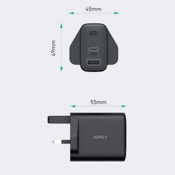 AUKEY PA-F3S 32W Swift Series PD USB C Wall Charger - UK (AUKEY MALAYSIA)