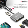 Datronic 4in1 USB-C to HDMI / VGA / USB3.0 / 100wPD DUSBC-209 | 18months warranty