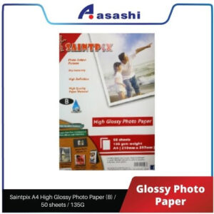 [Suitable For Photo Printing] Saintpix A4 High Glossy Photo Paper (B) / 50 sheets / 135G