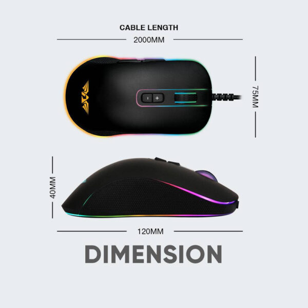 Armaggeddon Falcon III / Falcon 3 (10000 CPI) RGB Gaming Mouse