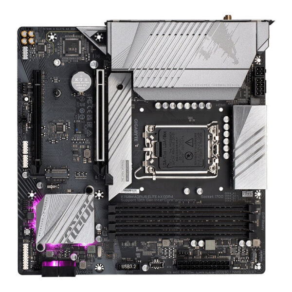 GIGABYTE B760M AORUS ELITE AX DDR4 (LGA1700) MATX Motherboard