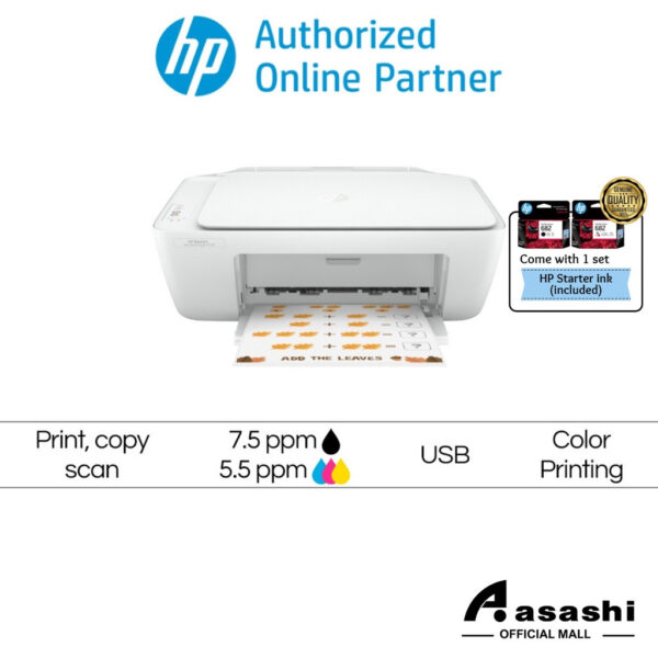 HP Deskjet Ink Advantage 2336 Aio Printer (Print,Scan & Copy) 7WQ05B (Online Warranty Registration 1+2 Yrs)