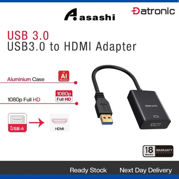 Datronic USB3.0 to HDMI Adapter DUSB-179 | 18Month Warranty